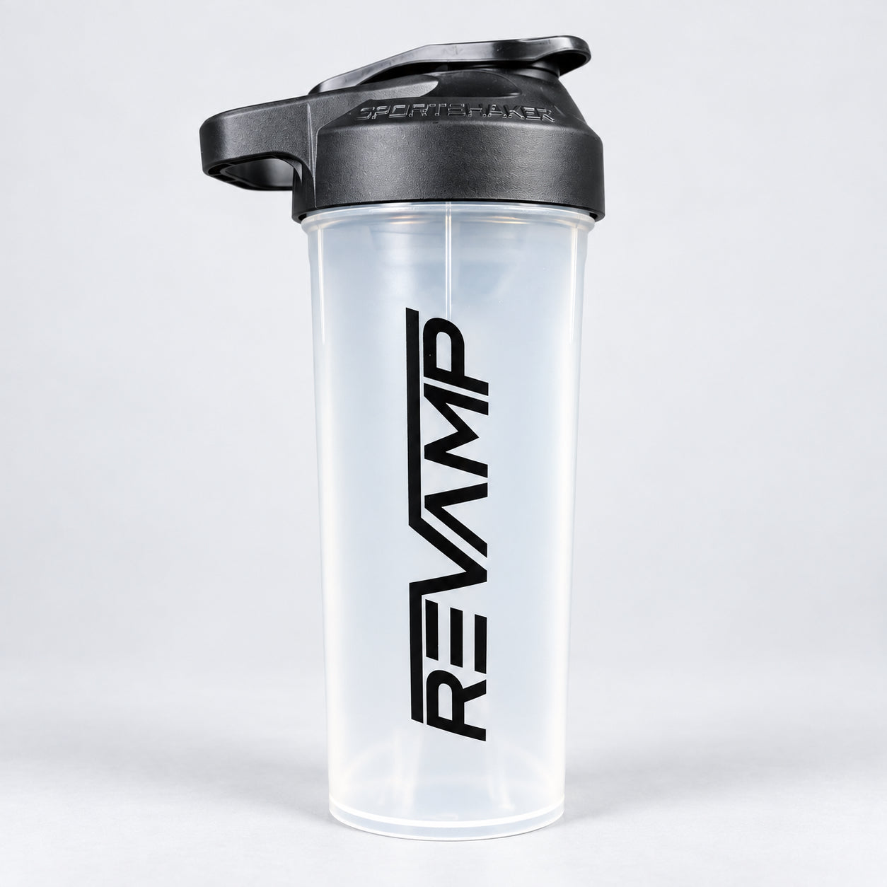 ReVamp SportShaker shaker bottle with ReVamp Logo - Clear